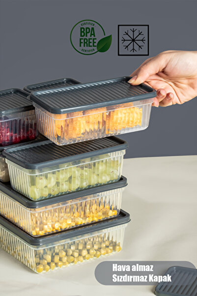 Porsima 2014 32-Piece Freezer Refrigerator Organizer Suitable for Deep Freezer Pulses Storage Container Set