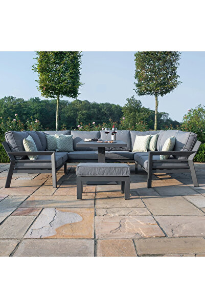 SCY Risteza Metal Ayak Ayarlanabilir Yemek Masalı U Bahçe Mobilyası Dış Mekan...