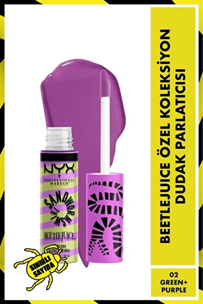 NYX Professional Makeup Beetlejuice Özel Koleksiyon Dudak Parlatıcısı - 02 Gr...