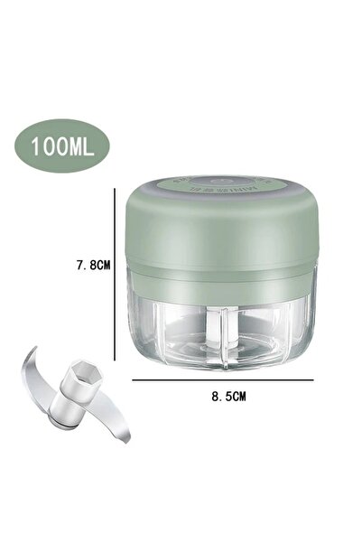 Choice1 105-Green100ml 100/250mL Mini Crusher Chopper USB Charging Garlic Min...