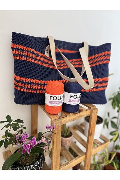 FOLD Polyester Macrame No:4 - 017 Polyester Macrame Rope 2 mm - 200 Gr -230 m Supla Rope Bag Rope