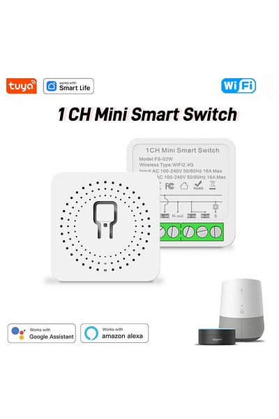 Choice 1-gang 1-gang 16a Smart Wifi Mini Smart Switch Module Two-way Control Diy Light Switch Voice Control