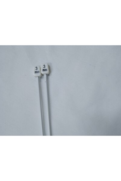 Evren Ev Tekstil سلطان لوكس أسياخ محبوكة بيضاء رقم:3