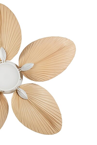 LAST TOUCH INTERIORS Lora Beyaz Aydınlatmalı Tavan Vantilatörü