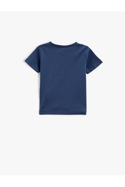 Koton Dinosaur Printed Short Sleeve T-Shirt Crew Neck