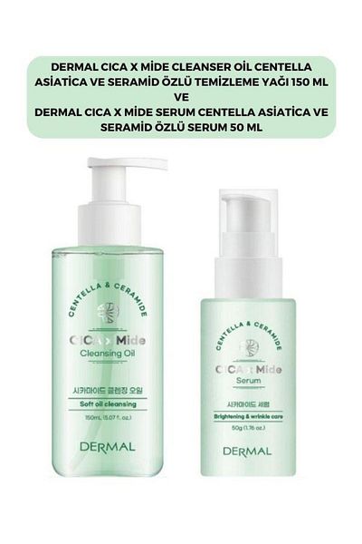 Dermal Cıca X Stomach Centella Asiatica Extract Cleansing Oil and Serum