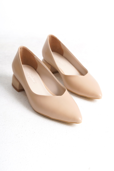 DaphneSandals Beige Women's Heeled Shoes - Dp15
