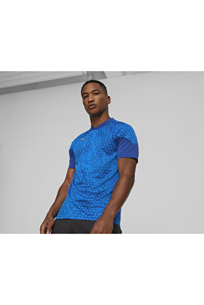 Puma Teamcup Training Jersey Erkek SporTişörtü 65798402 Mavi