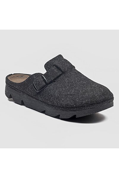 Carlaverde Anatomic Keçe Önü Kapalı Kışlık Kadın Ev Terlik 220505