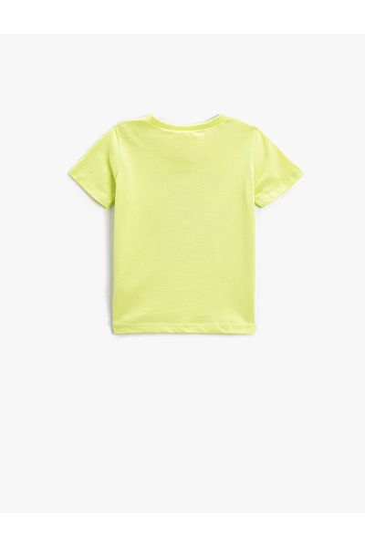 Koton Monster Printed T-Shirt Short Sleeve Crew Neck Cotton
