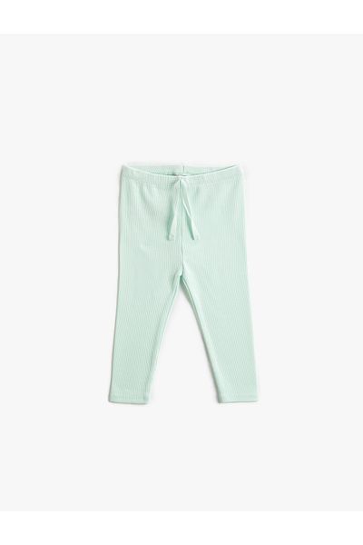 Koton Ribbed Basic Leggings with Elastic Waist
