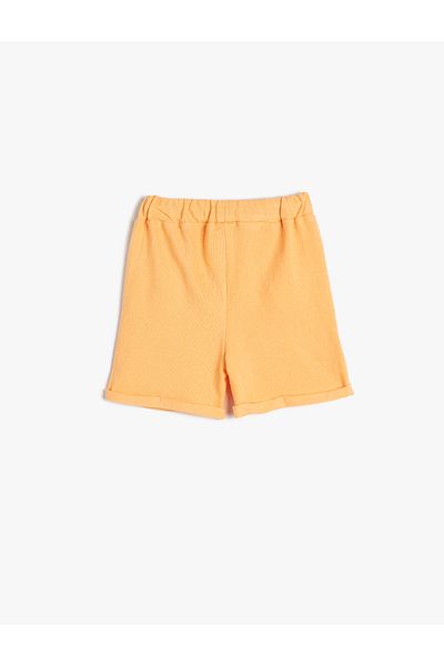 Koton Shorts Basic Buttoned Tie Waist Pocket Cotton