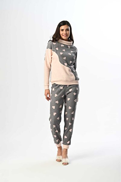 Marilyn Club Довгорукавний бавовняний жіночий піжамний комплект з коміром