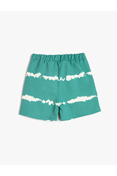 Koton Shorts Pocket Tied Waist Batik Patterned Cotton