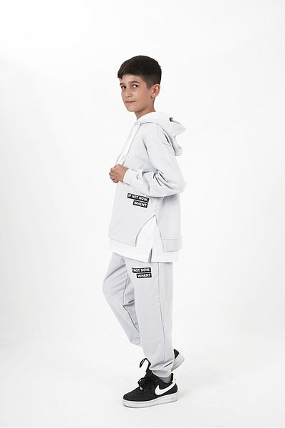 HayKids Σετ αθλητικής φόρμας με κουκούλα για αγόρια με δύο κορδόνια