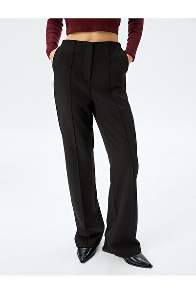 Koton KTN – Slim-Fit-Stoffhose mit Taschen – Standard-Taille