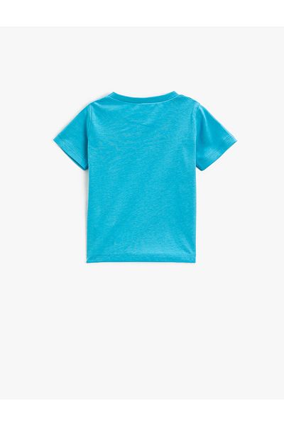Koton Printed Short Sleeve T-Shirt Crew Neck Cotton