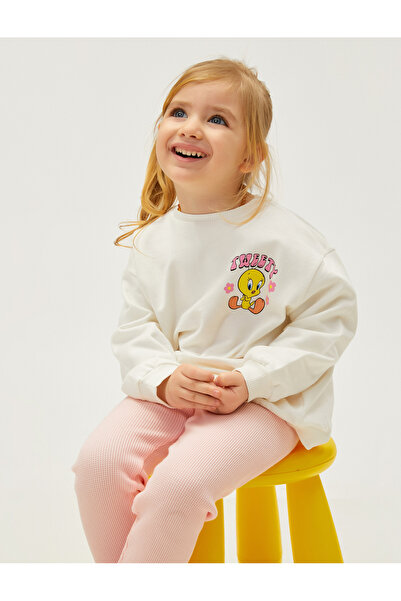 Koton Tweety Φούτερ με άδεια χρήσης, μακρυμάνικο, βαμβακερό λαιμόκοψη