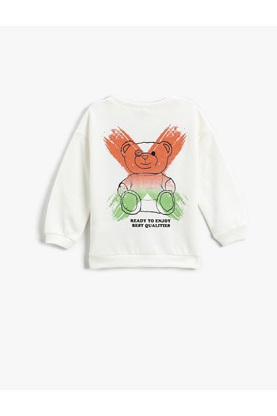 Koton Front and Back Printed Sweatshirt