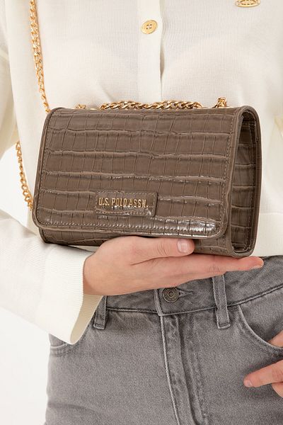 U.S. Polo Assn. Women's Brown Crocodile Arm Bag 50300344 -Vr029