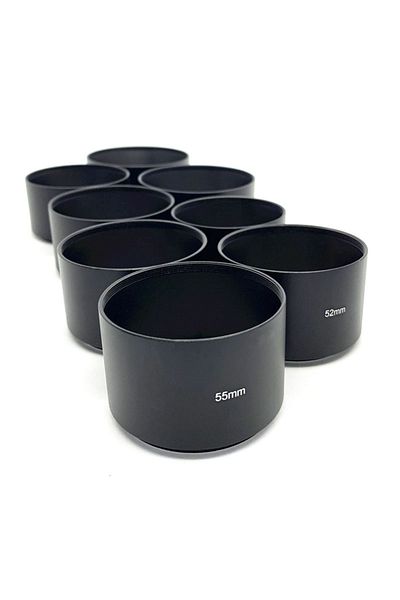 Choice 67mm 40.5mm 46mm 49mm 52mm 55mm 58mm 62mm 67mm 72mm 77mm Long Metal Lens Hood For Canon Nikon Sony F