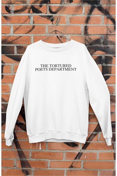 Fuddy Moda Φούτερ TTPD Est 2024 Unisex Oversize - Εκτύπωση στην πλάτη, χωρίς κουκούλα, στάμπα Taylor Swift