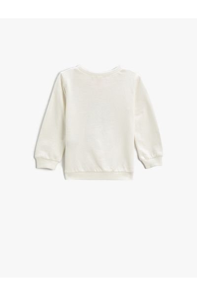 Koton Ballerina Printed Sweatshirt Crew Neck Cotton