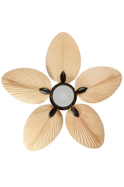 LAST TOUCH INTERIORS Lora Siyah Aydınlatmalı Tavan Vantilatörü