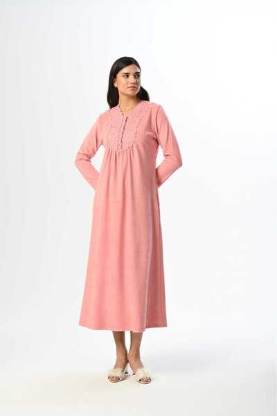 Marilyn Club قميص نوم نسائي قطني بأكمام طويلة