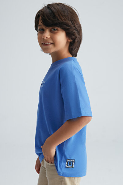 GRIMELANGE JALEN Saks Blue T-Shirt für Jungen
