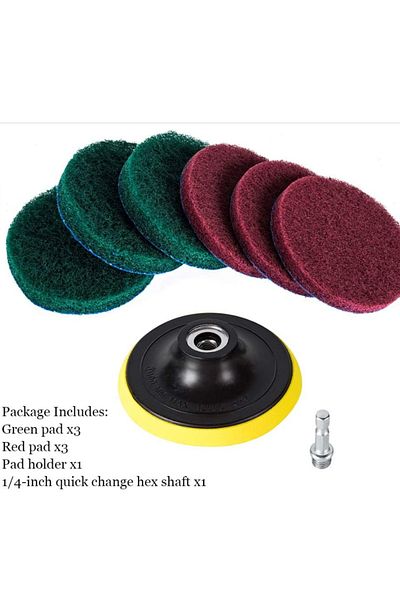 Choice Upgrade Your Cleaning Routine With This 8-Piece Drill Power Brush Tile Scrubber Kit!