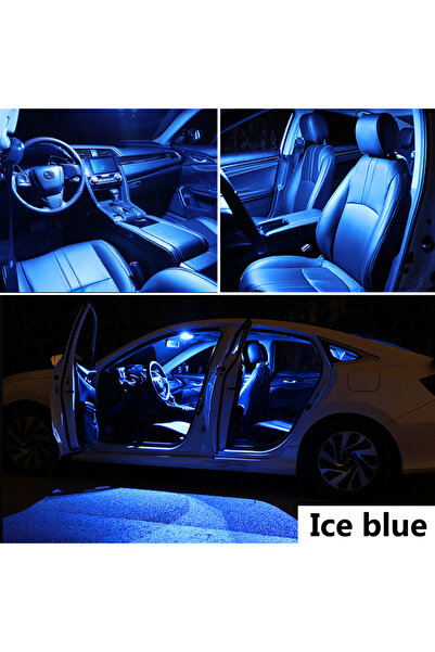 Choice مجموعة مصابيح السقف الداخلية ذات الإضاءة LED من ZITWO، 17 قطعة، باللون الأزرق الجليدي، لسيارة هوندا أكورد 7 MKVI
