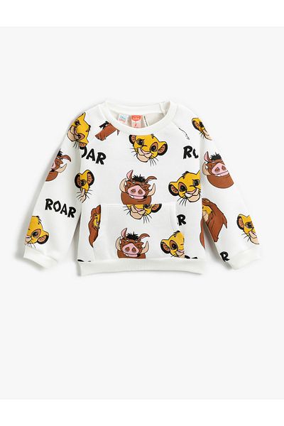 Koton Lion King Printed Sweatshirt Licensed
