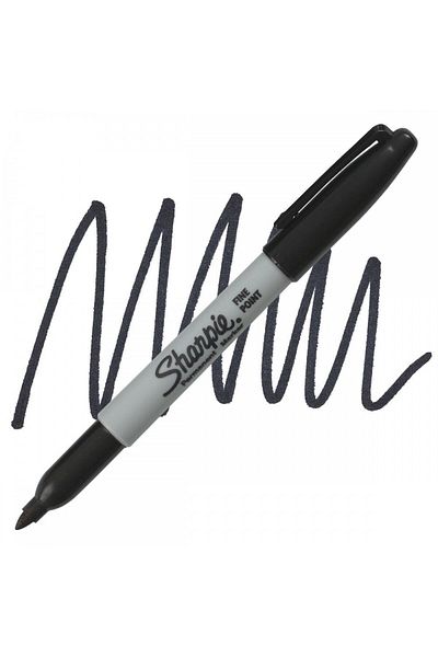 Sharpie Markör Fine Black Thin Tip Colored 3 Pieces