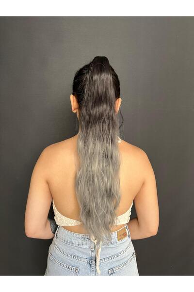 Suzan Peruk Mini Mandallı Tokalı Postiş At Kuyruğu Wag Dalgalı model tak ve çık