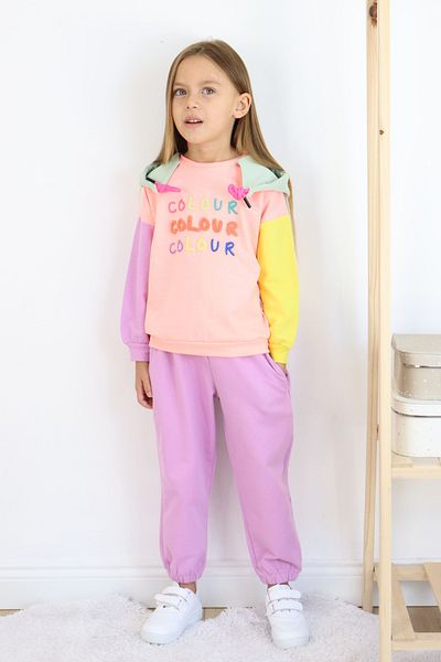 Harika KIDS Girl's Hooded Tracksuit Set - Two Thread