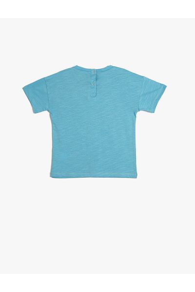 Koton T-Shirt Crew Neck Short Sleeve Parrot Printed Cotton