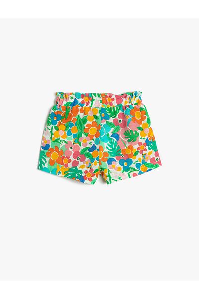 Koton Pantaloni scurți cu talie elastică florală