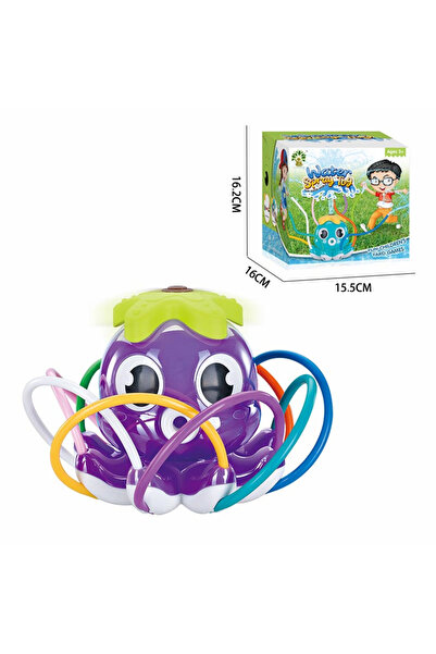 Choice لعبة مائية صيفية أرجوانية رشاش دوار ألعاب خارجية للأطفال حديقة الأخطبو...