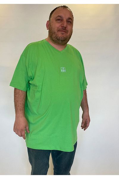 rood Μπλουζάκι Unisex Plus Size V-Neck