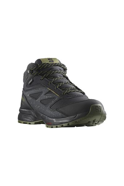 Salomon Outway Mid Cswp Unisex Παιδικά Μαύρα Παπούτσια εξωτερικού χώρου UNISEX ΠΑΠΟΥΤΣΙΑ ΠΑΠΟΥΤΣΙΑ OUTDOOR