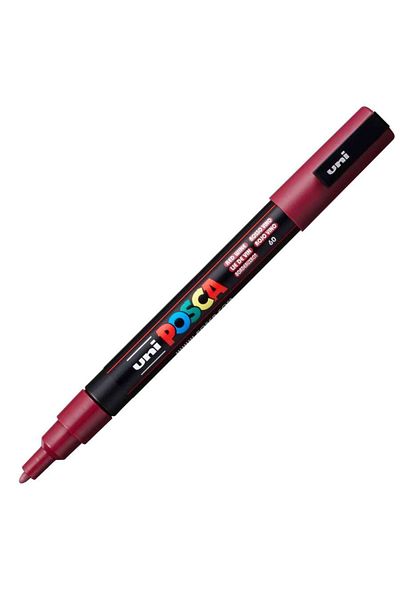 Uni Posca Marker Pc-3M - 0.9-1.3 mm Wine Red Painting Marker