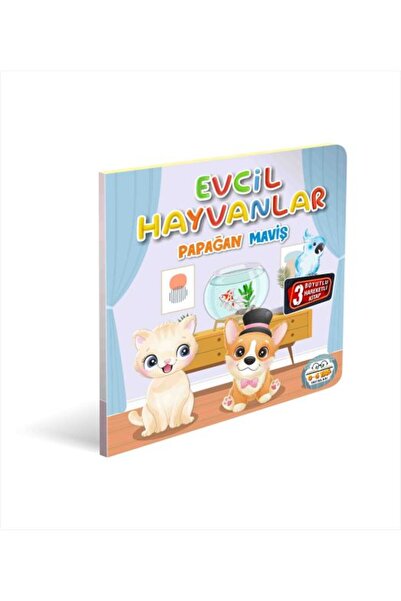 Genel Markalar Evcil Hayvanlar Papağan Maviş 3 Boyutlu Hareketli Kitap