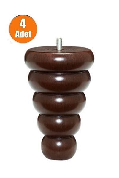 Moda Power MODA Armoni 14 Cm Baza Koltuk Puf Silindir Ayak Kanepe Ayağı Ceviz...