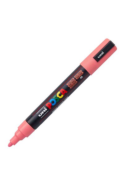 Uni Posca Pc-5M Painting Marker - 1.8-2.5 mm Coral Pink