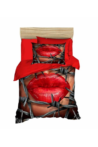 Fabeteks Spiky Lips Single Young Duvet Cover Set
