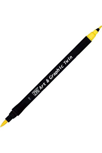 Zig Art Graphic Twin Marker - Mid Yellow Pen Tut-80-110