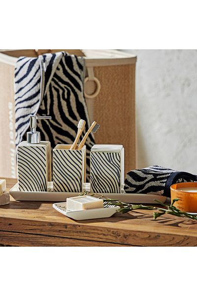 Mudo Home Prosop de mână Benedict Zebra 30x50