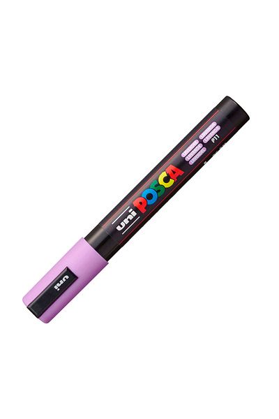 Uni Lavender Color Posca Marker - Pc-5M, 1.8-2.5 mm Painting Marker