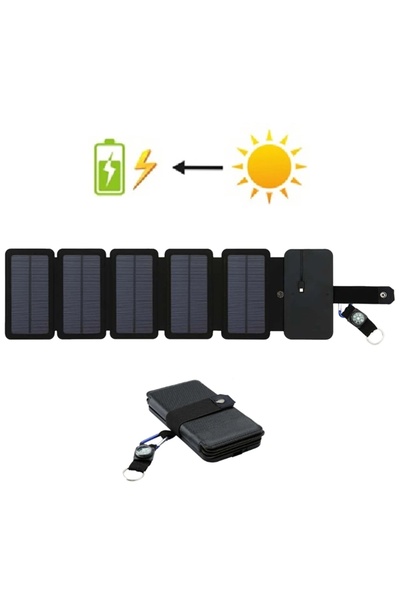 Choice 5 قطع شاحن لوحة الطاقة الشمسية الخارجية القابلة للطي للتخييم والمشي لم...